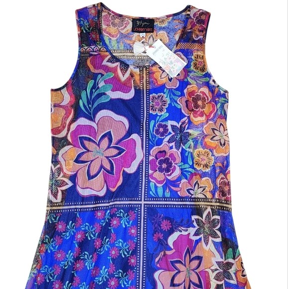 JOHNNY WAS Mazzy Midi Dress NWT Size Small - Picture 9 of 12